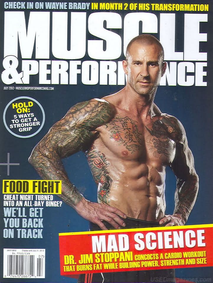 Muscle & Performance July 2012 magazine back issue Muscle & Performance magizine back copy 