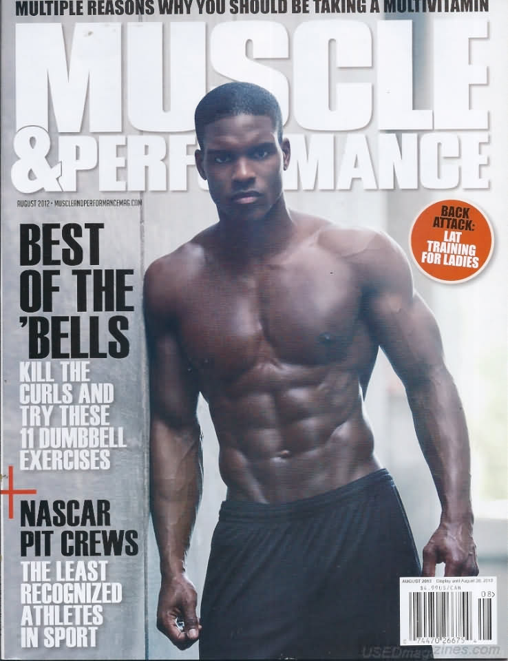 Muscle & Performance August 2012 magazine back issue Muscle & Performance magizine back copy 