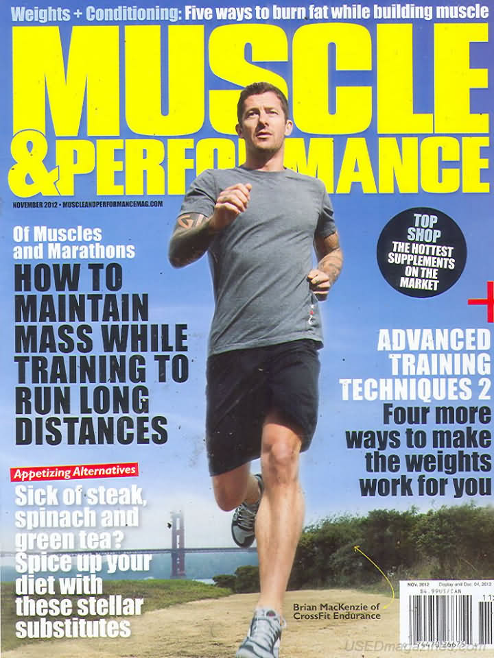 Muscle & Performance November 2012 magazine back issue Muscle & Performance magizine back copy 