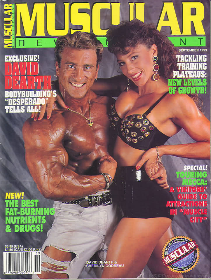 Muscular Development September 1993 magazine back issue Muscular Development magizine back copy Muscular Development September 1993American fitness and bodybuilding magazine back issue first published in 1964 by Bob Hoffman. Tackling Training Plateaus: New Levels Of Growth!.