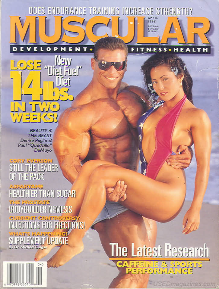 Muscular Development April 1995 magazine back issue Muscular Development magizine back copy Muscular Development April 1995American fitness and bodybuilding magazine back issue first published in 1964 by Bob Hoffman. New Diet Fuel Diet Lose 14 Lbs In Two Weeks!.