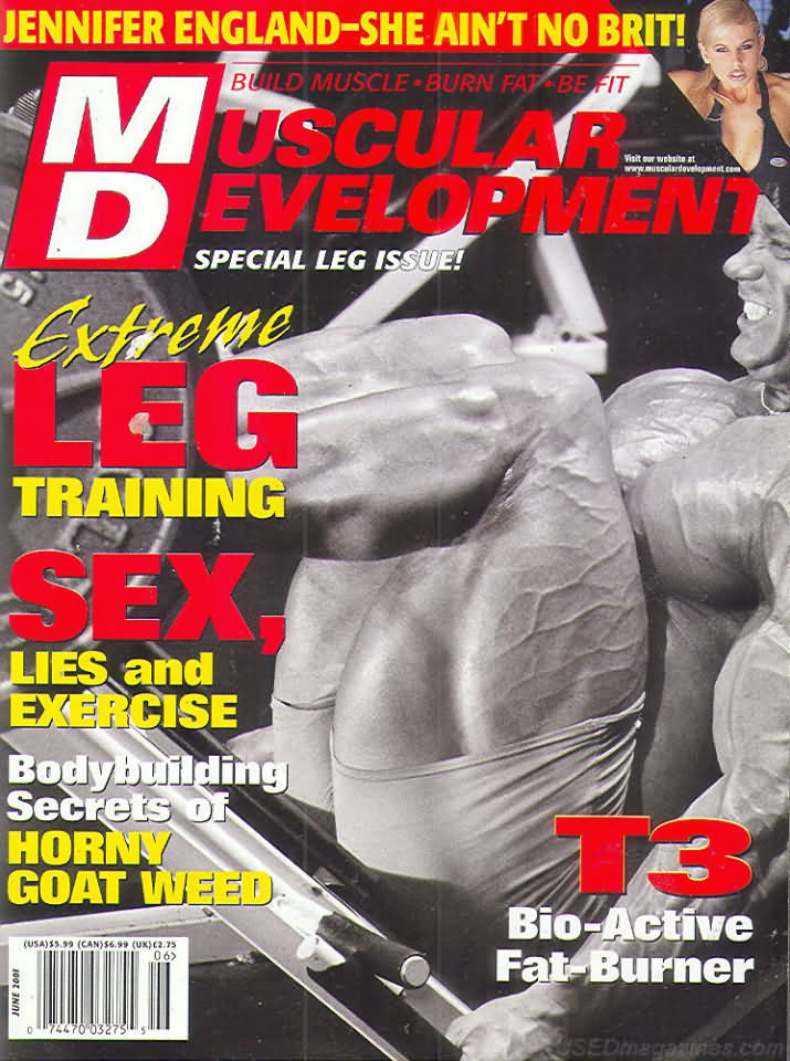 Muscular Development June 2001 magazine back issue Muscular Development magizine back copy Muscular Development June 2001American fitness and bodybuilding magazine back issue first published in 1964 by Bob Hoffman. Jennifer England - She Ain't No Brit!.