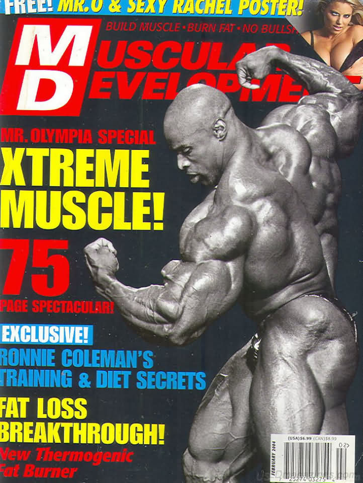 Muscular Development February 2004 magazine back issue Muscular Development magizine back copy Muscular Development February 2004American fitness and bodybuilding magazine back issue first published in 1964 by Bob Hoffman. Free! Mr. O & Sexy Rachel Poster!.