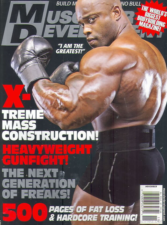 Muscular Development November 2007 magazine back issue Muscular Development magizine back copy Muscular Development November 2007American fitness and bodybuilding magazine back issue first published in 1964 by Bob Hoffman. X-treme Mass Construction!.