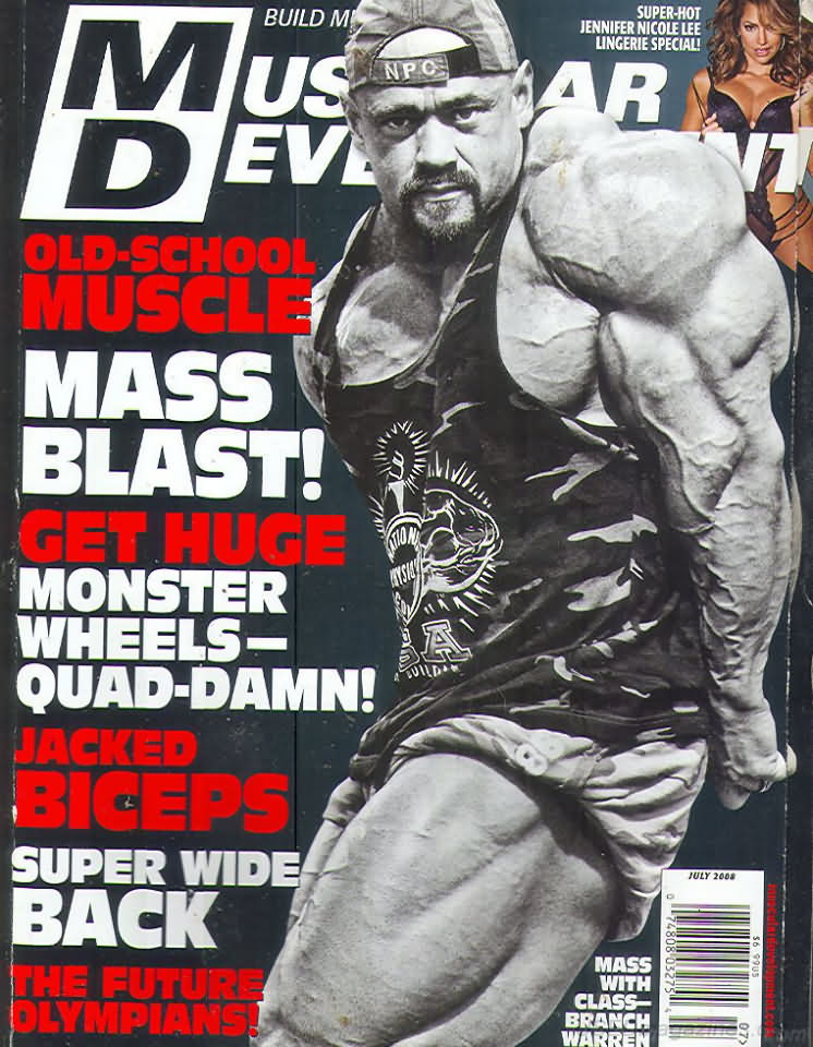 Muscular Development July 2008 magazine back issue Muscular Development magizine back copy Muscular Development July 2008American fitness and bodybuilding magazine back issue first published in 1964 by Bob Hoffman. Old-School Muscle Mass Blast!.
