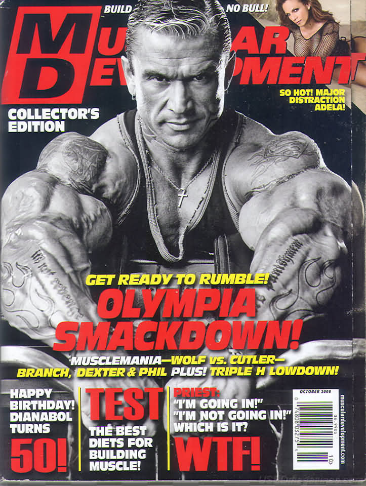 Muscular Development October 2008 magazine back issue Muscular Development magizine back copy Muscular Development October 2008American fitness and bodybuilding magazine back issue first published in 1964 by Bob Hoffman. So Hot! Major Distraction Adela!.