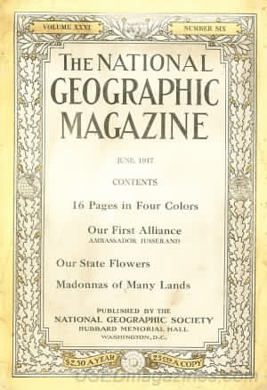 National Geographic June 1917 magazine back issue National Geographic magizine back copy National Geographic June 1917 Nat Geo Magazine Back Issue Published by the National Geographic Society. 16 Pages In Four Colors.