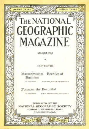 National Geographic March 1920 magazine back issue National Geographic magizine back copy National Geographic March 1920 Nat Geo Magazine Back Issue Published by the National Geographic Society. Massachusetts - Beehive Of Business.