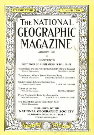 National Geographic August 1925 magazine back issue National Geographic magizine back copy National Geographic August 1925 Nat Geo Magazine Back Issue Published by the National Geographic Society. Eight Pages Of Illustrations In Full Color.