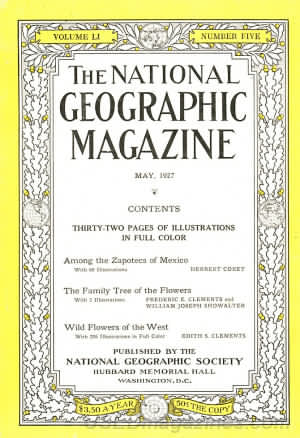 National Geographic May 1927 magazine back issue National Geographic magizine back copy National Geographic May 1927 Nat Geo Magazine Back Issue Published by the National Geographic Society. Thirty-Two Pages Of Illustration In Full Color.