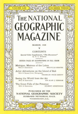 National Geographic March 1928 magazine back issue National Geographic magizine back copy National Geographic March 1928 Nat Geo Magazine Back Issue Published by the National Geographic Society. Sixteen Pages Of Illustration In Full Color.