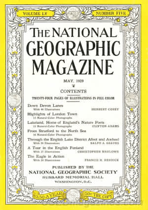 National Geographic May 1929 magazine back issue National Geographic magizine back copy National Geographic May 1929 Nat Geo Magazine Back Issue Published by the National Geographic Society. Twenty - Four Pages Of Illustration In Full Color.