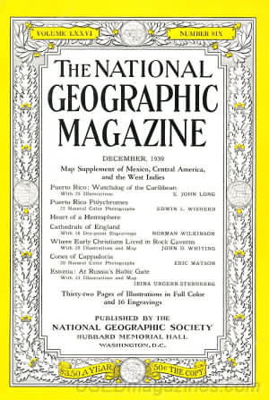 National Geographic December 1939 magazine back issue National Geographic magizine back copy National Geographic December 1939 Nat Geo Magazine Back Issue Published by the National Geographic Society. Map Supplement Of Mexico Central America And The West Indies.