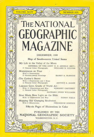National Geographic December 1948 magazine back issue National Geographic magizine back copy National Geographic December 1948 Nat Geo Magazine Back Issue Published by the National Geographic Society. My Life In The Valley Of The Moon.