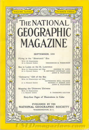 National Geographic September 1950 magazine back issue National Geographic magizine back copy National Geographic September 1950 Nat Geo Magazine Back Issue Published by the National Geographic Society. Flying In The Blowhitch.