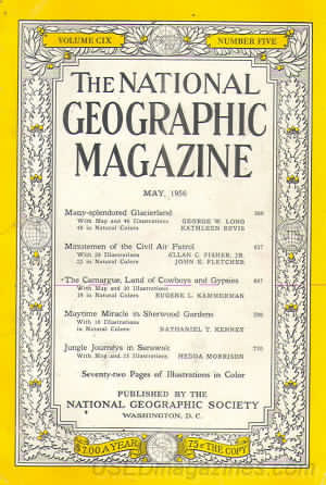 National Geographic May 1956 magazine back issue National Geographic magizine back copy National Geographic May 1956 Nat Geo Magazine Back Issue Published by the National Geographic Society. Many Expendured Glacietlawl.