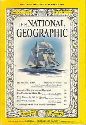 National Geographic December 1959 magazine back issue National Geographic magizine back copy National Geographic December 1959 Nat Geo Magazine Back Issue Published by the National Geographic Society. Portrait Of Earth's Largest Comment.