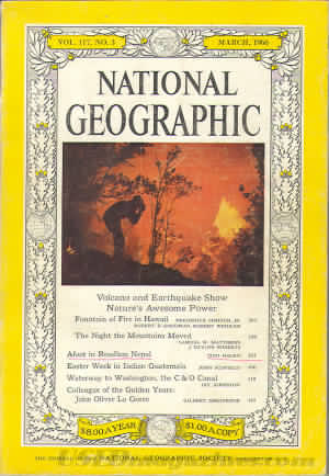 National Geographic March 1960 magazine back issue National Geographic magizine back copy National Geographic March 1960 Nat Geo Magazine Back Issue Published by the National Geographic Society. Vatican And Earthquake Show.
