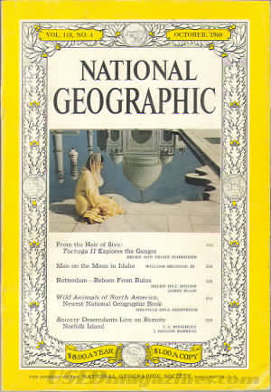 National Geographic October 1960 magazine back issue National Geographic magizine back copy National Geographic October 1960 Nat Geo Magazine Back Issue Published by the National Geographic Society. From The Hale Of Hives.