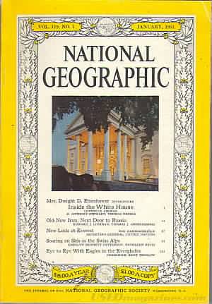 National Geographic January 1961 magazine back issue National Geographic magizine back copy National Geographic January 1961 Nat Geo Magazine Back Issue Published by the National Geographic Society. Old Now Iran, Next Door To Russia.