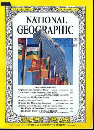 National Geographic September 1961 magazine back issue National Geographic magizine back copy National Geographic September 1961 Nat Geo Magazine Back Issue Published by the National Geographic Society. Capital Of The Family Of Mam.