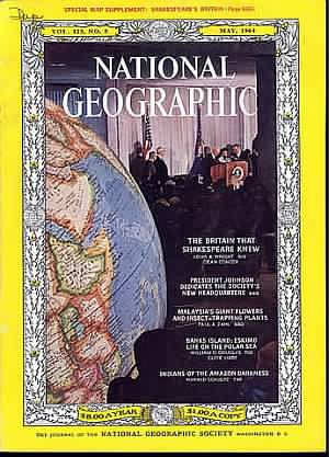 National Geographic May 1964 magazine back issue National Geographic magizine back copy National Geographic May 1964 Nat Geo Magazine Back Issue Published by the National Geographic Society. The Bristain That Shakespeare Xnew.