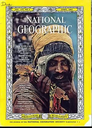 National Geographic April 1965 magazine back issue National Geographic magizine back copy National Geographic April 1965 Nat Geo Magazine Back Issue Published by the National Geographic Society. Icth Fuling A Man Grant And Lee.