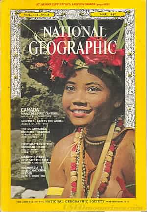 National Geographic May 1967 magazine back issue National Geographic magizine back copy National Geographic May 1967 Nat Geo Magazine Back Issue Published by the National Geographic Society. Canada maresh Forest Century.