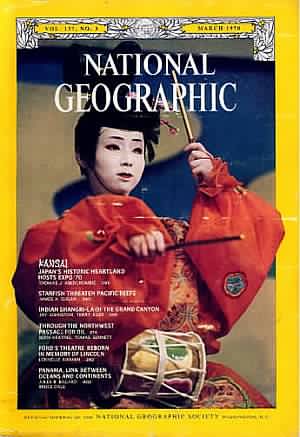 National Geographic March 1970 magazine back issue National Geographic magizine back copy National Geographic March 1970 Nat Geo Magazine Back Issue Published by the National Geographic Society. Japan's Historic Heartland Hosts Expo 70.