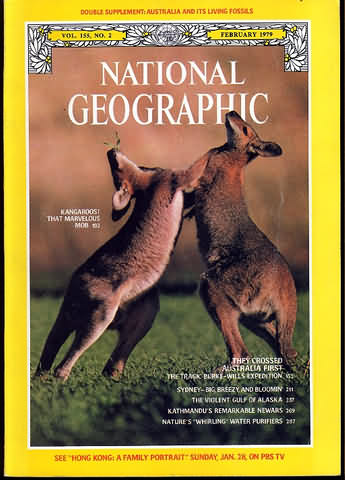 National Geographic January 1979 magazine back issue National Geographic magizine back copy National Geographic January 1979 Nat Geo Magazine Back Issue Published by the National Geographic Society. Kangaroos That Marvelous.