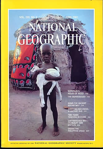 National Geographic June 1981 magazine back issue National Geographic magizine back copy National Geographic June 1981 Nat Geo Magazine Back Issue Published by the National Geographic Society. Somalia's Hour Of Need  The Dispossessed.