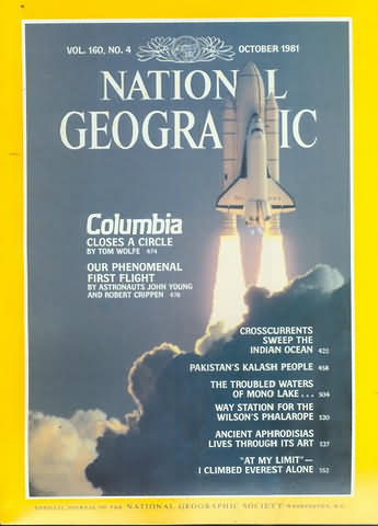 National Geographic October 1981 magazine back issue National Geographic magizine back copy National Geographic October 1981 Nat Geo Magazine Back Issue Published by the National Geographic Society. Columbia Closes A Circle By Tom Wolfe.