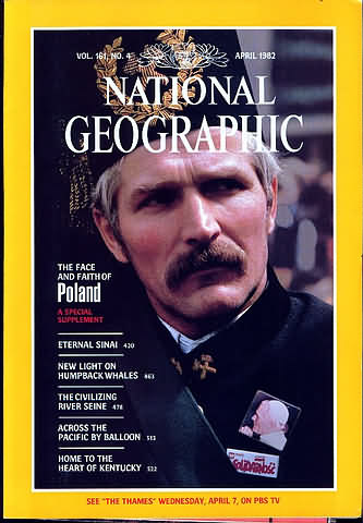 National Geographic April 1982 magazine back issue National Geographic magizine back copy National Geographic April 1982 Nat Geo Magazine Back Issue Published by the National Geographic Society. The Face And Faith Of Poland A Special Supplement.