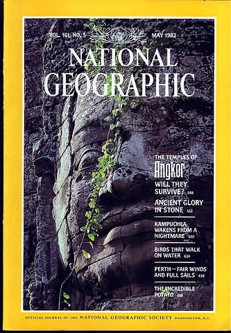 National Geographic May 1982 magazine back issue National Geographic magizine back copy National Geographic May 1982 Nat Geo Magazine Back Issue Published by the National Geographic Society. The Temples Of Angkor Will They Survive?.