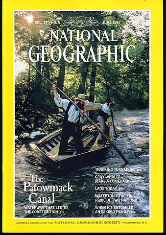 National Geographic June 1987 magazine back issue National Geographic magizine back copy National Geographic June 1987 Nat Geo Magazine Back Issue Published by the National Geographic Society. The Patowmack Canal.