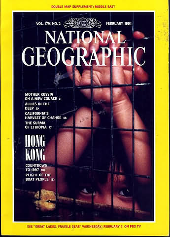 National Geographic February 1991 magazine back issue National Geographic magizine back copy National Geographic February 1991 Nat Geo Magazine Back Issue Published by the National Geographic Society. Mother Russia On A New Course.