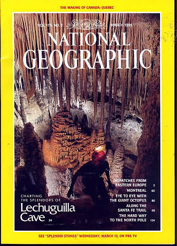 National Geographic March 1991 magazine back issue National Geographic magizine back copy National Geographic March 1991 Nat Geo Magazine Back Issue Published by the National Geographic Society. Dispatches From Eastern Europe.