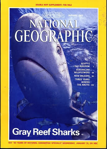 National Geographic January 1995 magazine back issue National Geographic magizine back copy National Geographic January 1995 Nat Geo Magazine Back Issue Published by the National Geographic Society. Egypt's Old Kingdom 2.