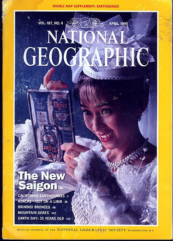 National Geographic April 1995 magazine back issue National Geographic magizine back copy National Geographic April 1995 Nat Geo Magazine Back Issue Published by the National Geographic Society. The New Saigon.