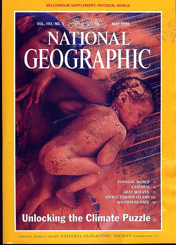 National Geographic May 1998 magazine back issue National Geographic magizine back copy National Geographic May 1998 Nat Geo Magazine Back Issue Published by the National Geographic Society. Physical World 2 Cascadia 6.