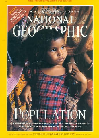 National Geographic October 1998 magazine back issue National Geographic magizine back copy National Geographic October 1998 Nat Geo Magazine Back Issue Published by the National Geographic Society. Population.