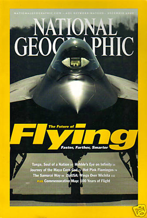 National Geographic December 2003 magazine back issue National Geographic magizine back copy National Geographic December 2003 Nat Geo Magazine Back Issue Published by the National Geographic Society. The Future Of Flying Faster, Farther, Smarter.