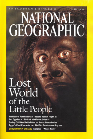 National Geographic April 2005 magazine back issue National Geographic magizine back copy National Geographic April 2005 Nat Geo Magazine Back Issue Published by the National Geographic Society. Lost World Of The Little People.