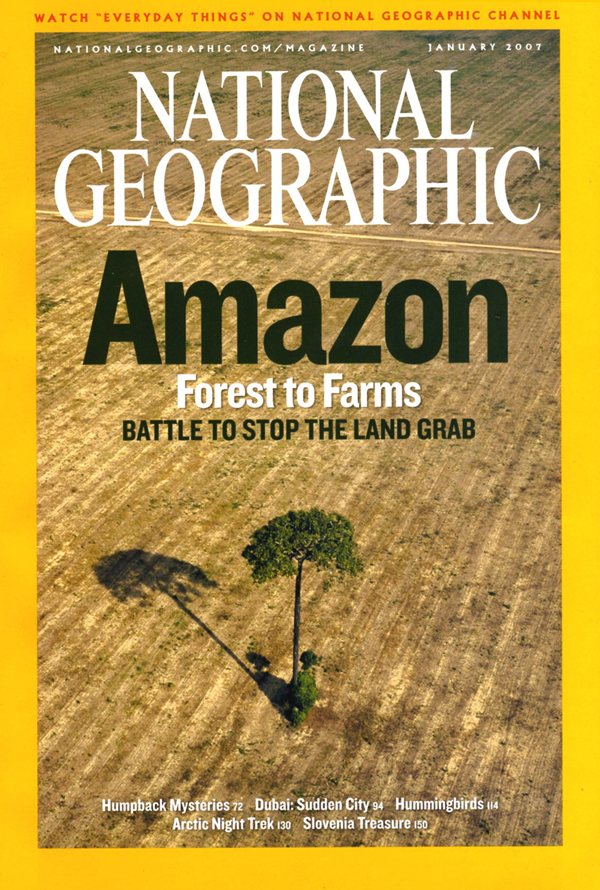 National Geographic January 2007 magazine back issue National Geographic magizine back copy National Geographic January 2007 Nat Geo Magazine Back Issue Published by the National Geographic Society. Amazon Forest To Farms.