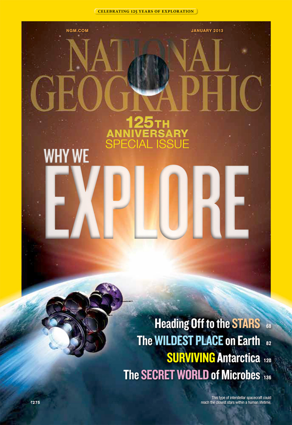 National Geographic January 2013 magazine back issue National Geographic magizine back copy National Geographic January 2013 Nat Geo Magazine Back Issue Published by the National Geographic Society. Heading Off To The Stars.