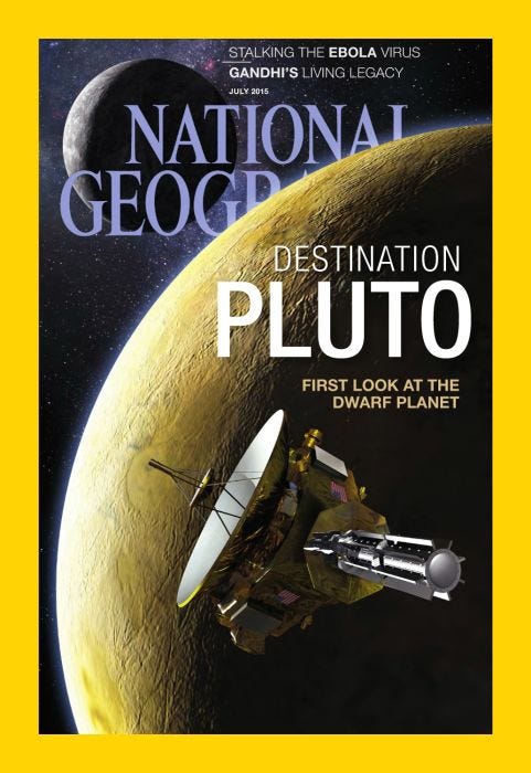 National Geographic July 2015, , Destination Pluto Magazine, Nat