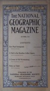 National Geographic October 1911 magazine back issue cover image