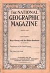 National Geographic August 1914 magazine back issue cover image