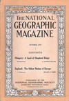 National Geographic October 1914 magazine back issue cover image