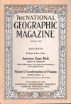 National Geographic August 1915 magazine back issue cover image